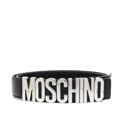 MOSCHINO COUTURE BELT SILVER-BLK