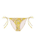VERSACE BAROCCO PRINT BIKINI BOTTOM PINK-YELLOW