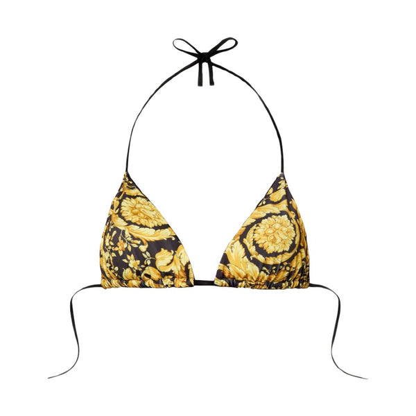 VERSACE BAROCCO PRINT BIKINI TOP