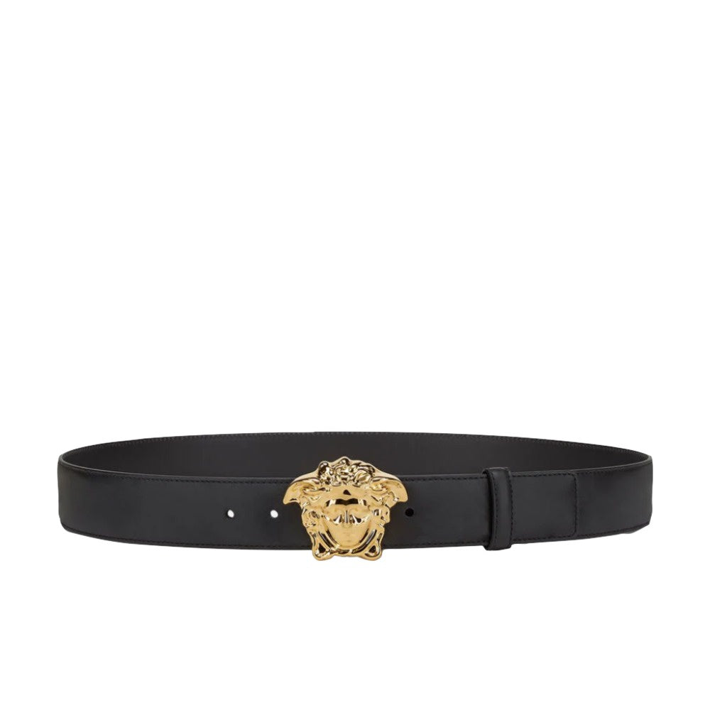 VERSACE LA MEDUSA BELT CLASSIC BLACK-ORO