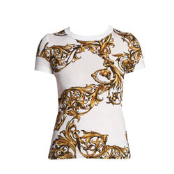 VERSACE JEANS COUTURE GARLAND PRINT T-SHIRT
