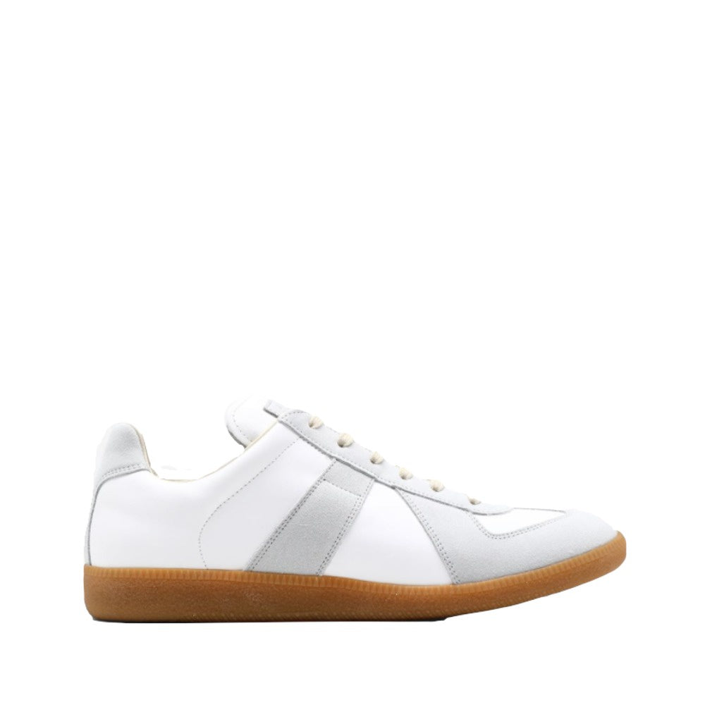 MAISON MARGIELA LOW-TOP REPLICA SNEAKERS WHITE-GREY