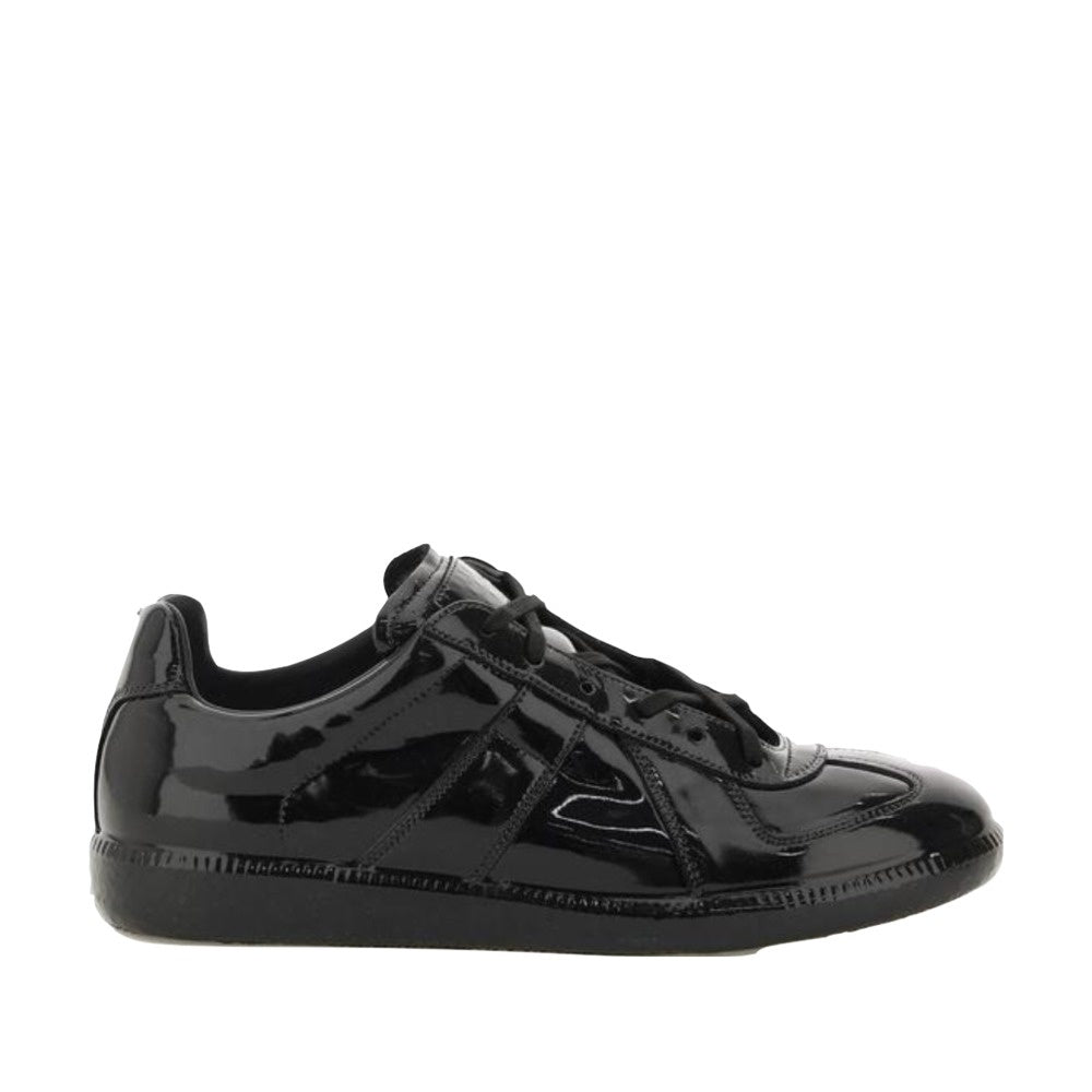 MAISON MARGIELA REPLICA SNEAKERS-SHINY BLACK