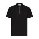 SALVATORE FERRAGAMO COTTON PIQUET POLO-BLACK