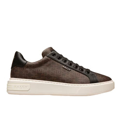 BALLY MIKY COATED FABRIC BROWN SNEAKERS