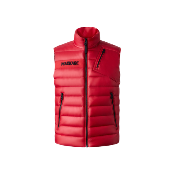 MACKAGE HARDY VEST | RED