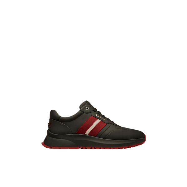 BALLY MENS DARYN SNEAKER BLACK/RED