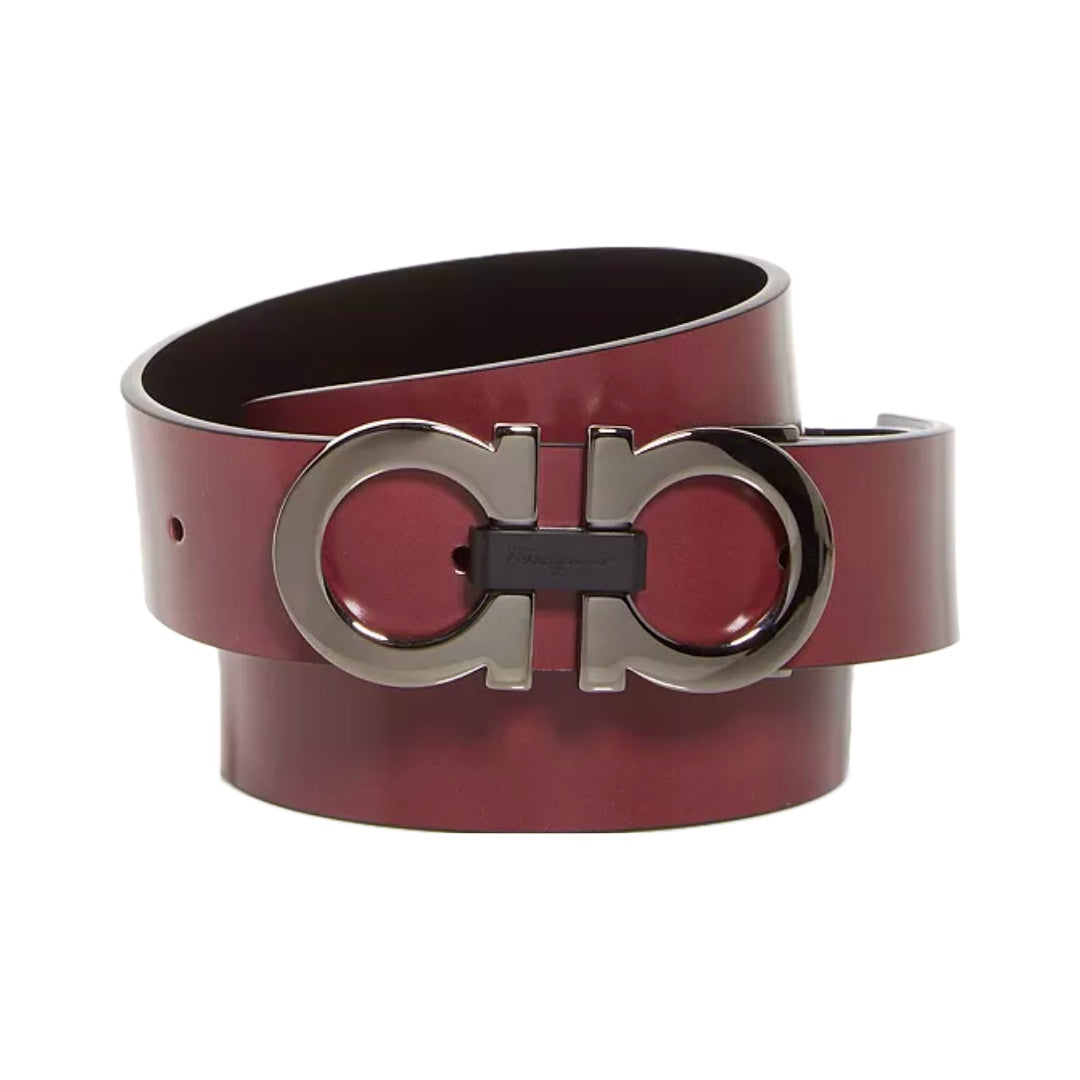 SALVATORE FERRAGAMO REVERSIBLE AND ADJUSTABLE BELT NEBBIOLO