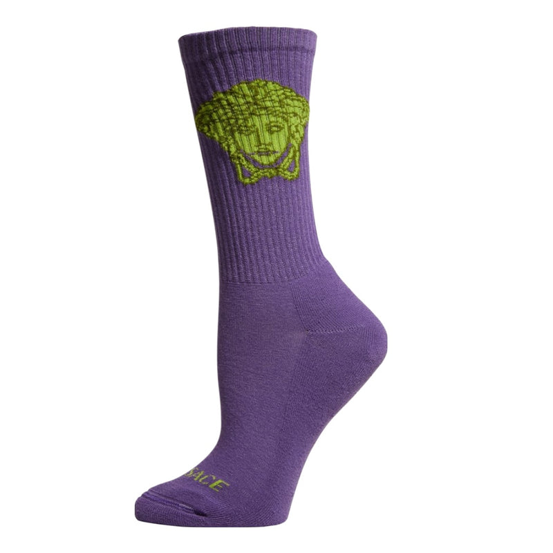 VERSACE Medusa Athletic Socks DARK ORCHID+CLTIRON