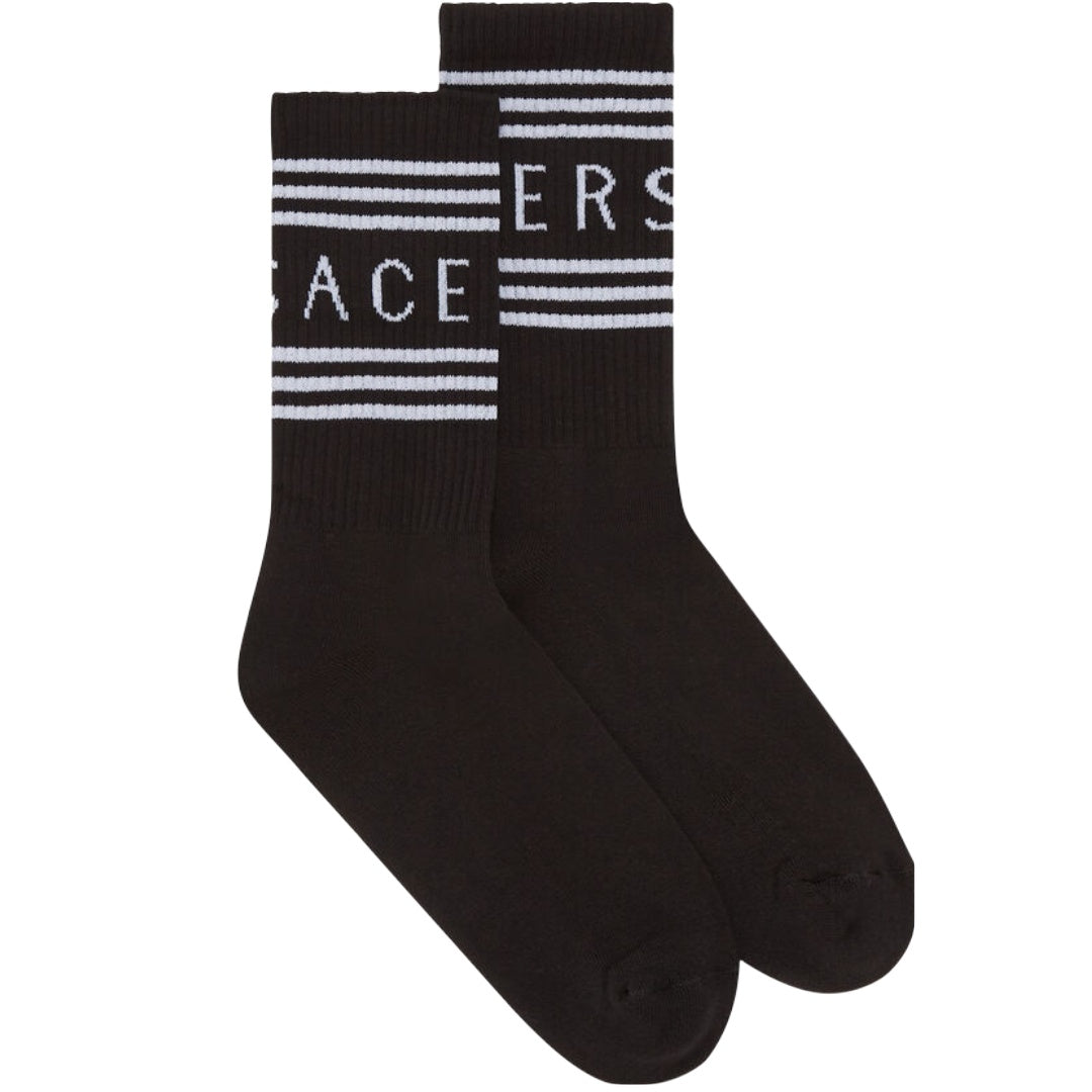 VERSACE 90'S VINTAGE LOGO SOCKS