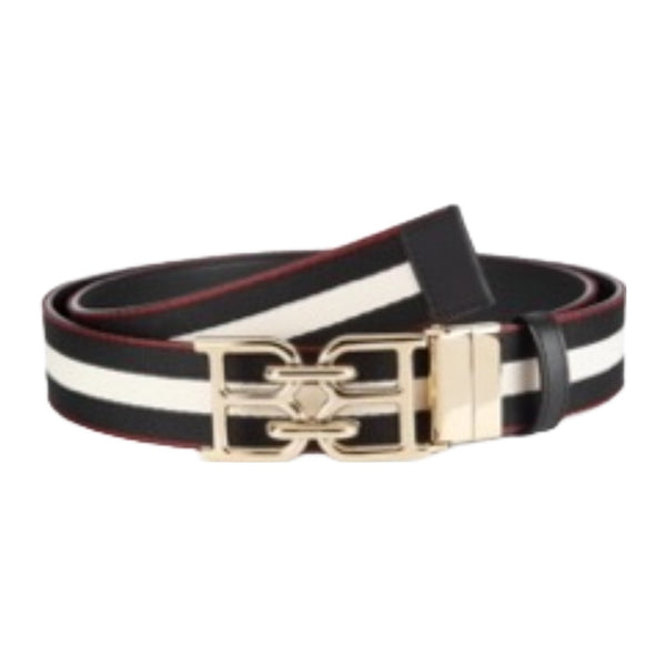 BALLY BELTE B-CHAIN LEATHER BLACK