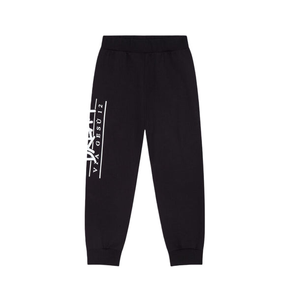 VERSACE DREAM LOGO KIDS SWEATPANTS BLK-WHT