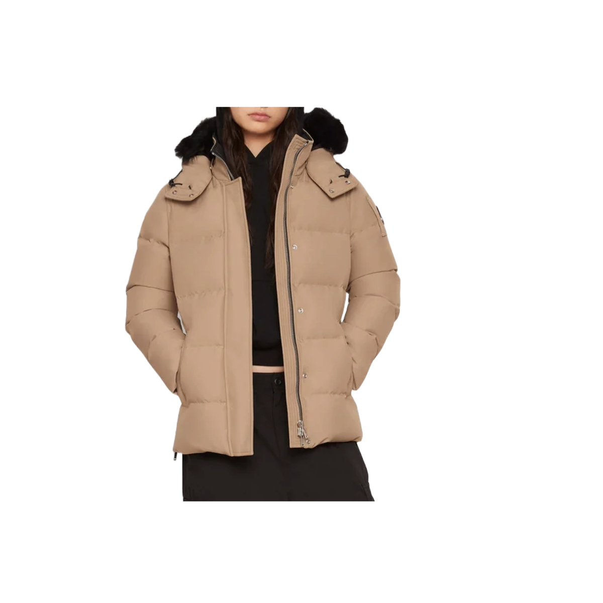 MOOSE KNUCKLES WOMENS CLOUD 3Q JACKET SHEARLING