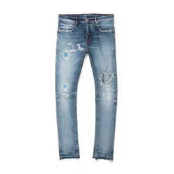 NWT PURPLE BRAND Indigo Four-Pocket Skinny Jeans Size 34/44 $350