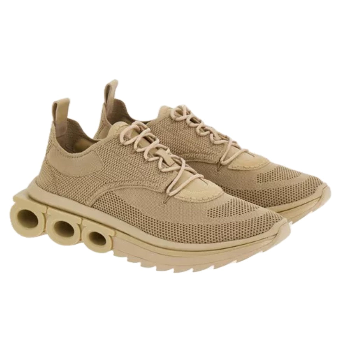 FERRAGAMO RUNNING SNEAKERS BEIGE