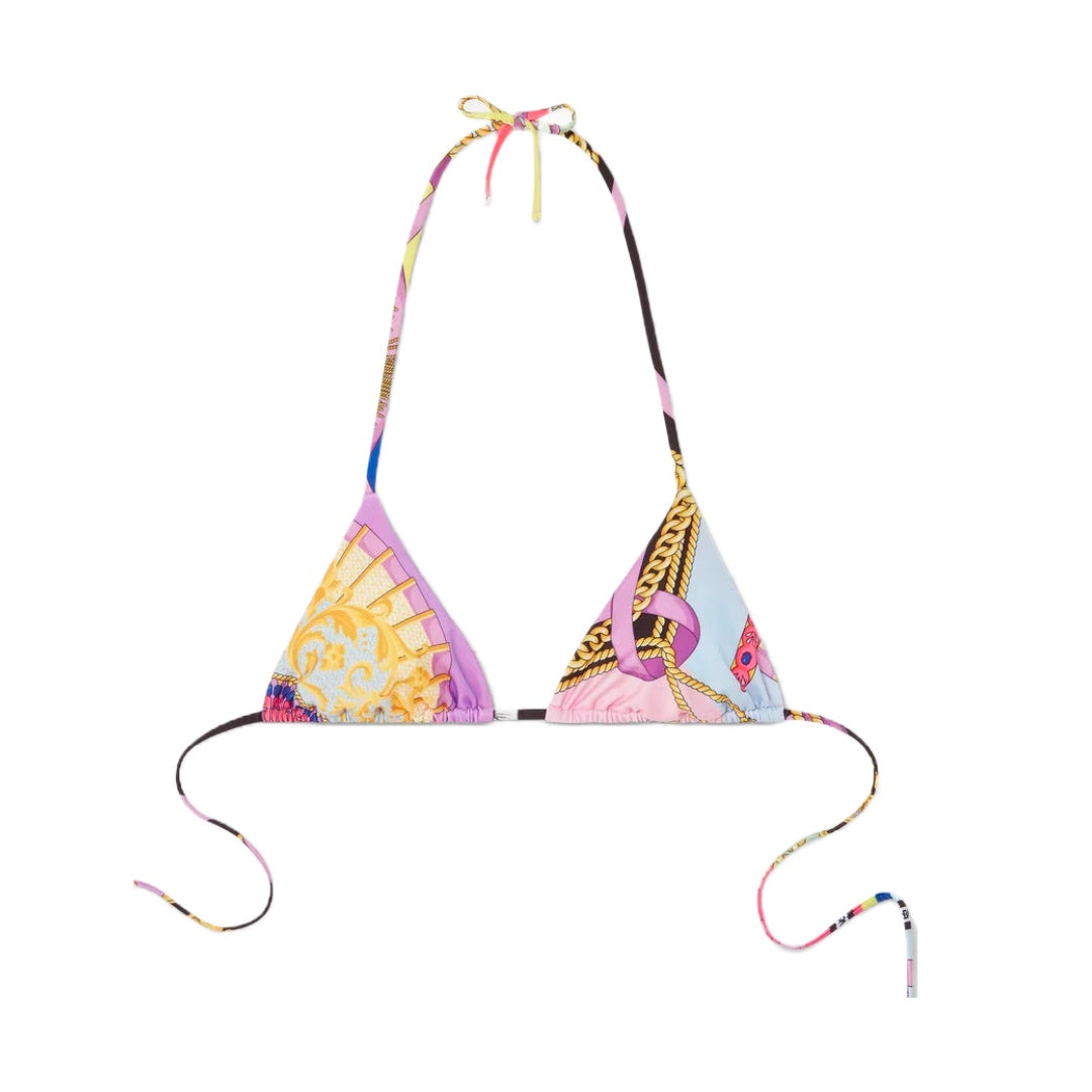 VERSACE I VENTAGLI BIKINI TOP MULTICOLOR