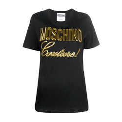 MOSCHINO MOSCHINO COUTURE T-SHIRT BLACK/GOLD