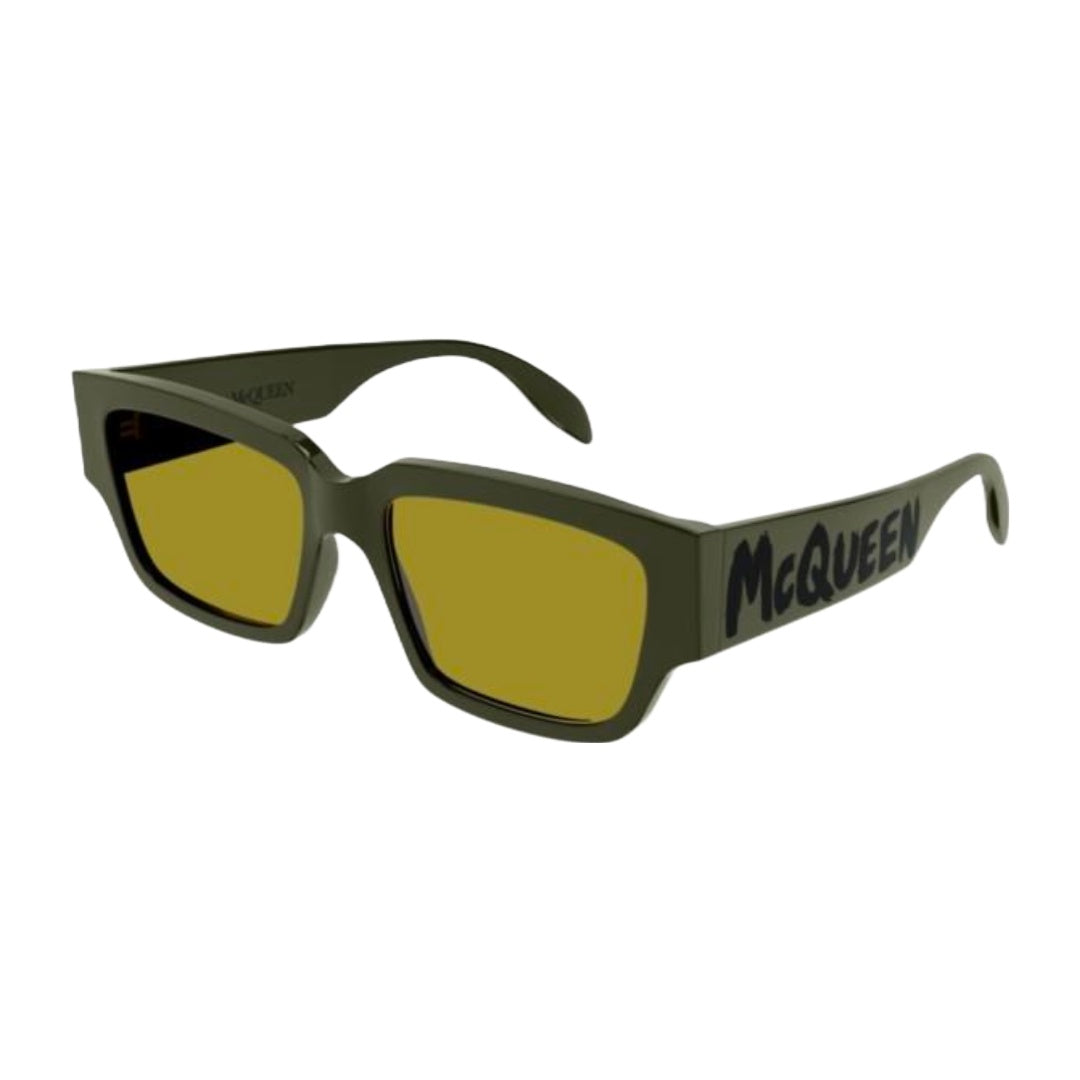 ALEXANDER MCQUEEN GRAFFITI RECTANGULAR GREEN/YELLOW