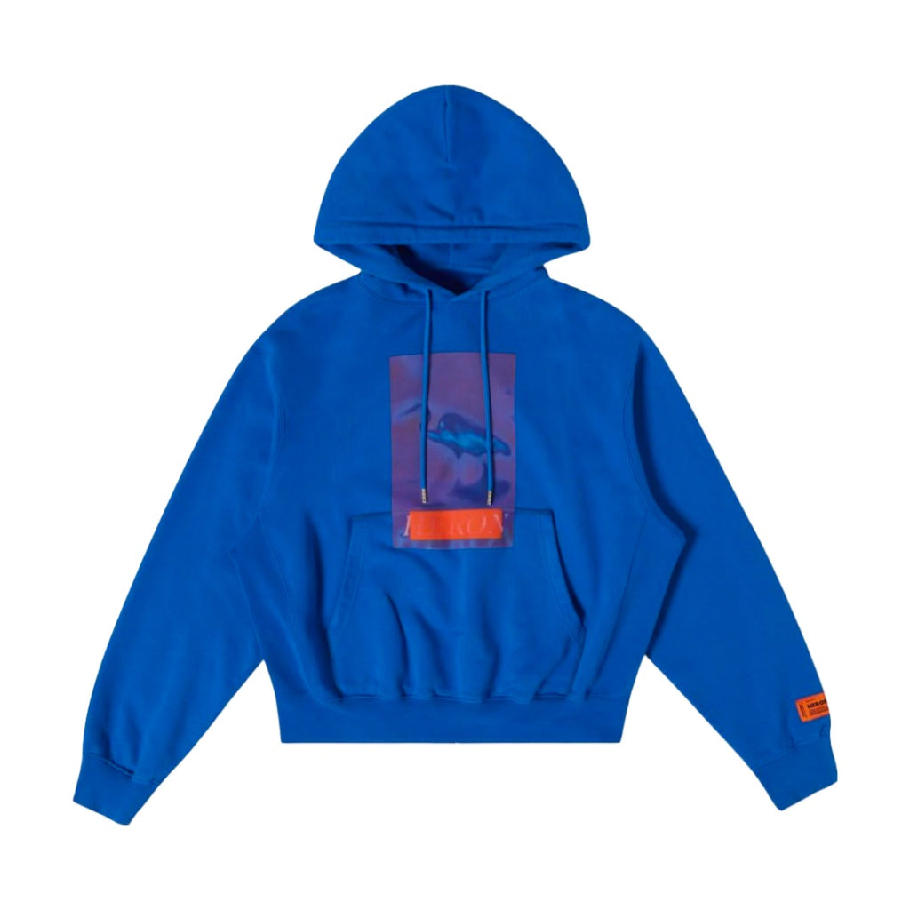 HERON PRESTON HERON CENSORED HOODIE BLUE NAVY BLUE – Enzo Clothing