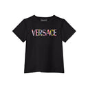 VERSACE KALEIDOSCOPIC BAROCCO KIDS T-SHIRT BLACK/MULTICOLOR