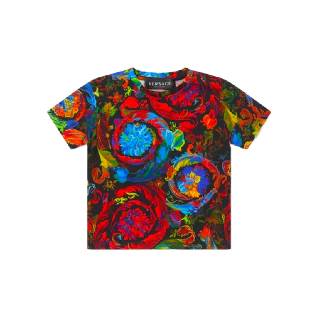 KIDS VERSACE KALEIDOSCOPIC BAROCCO BABY BLACK/MULTICOLOR