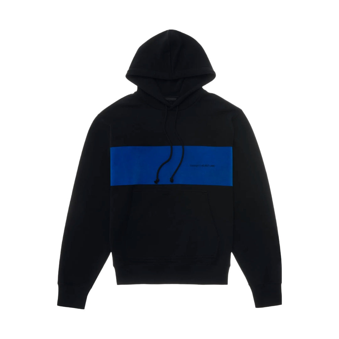 HELMUT LANG FLOCKED HOODIE BLACK