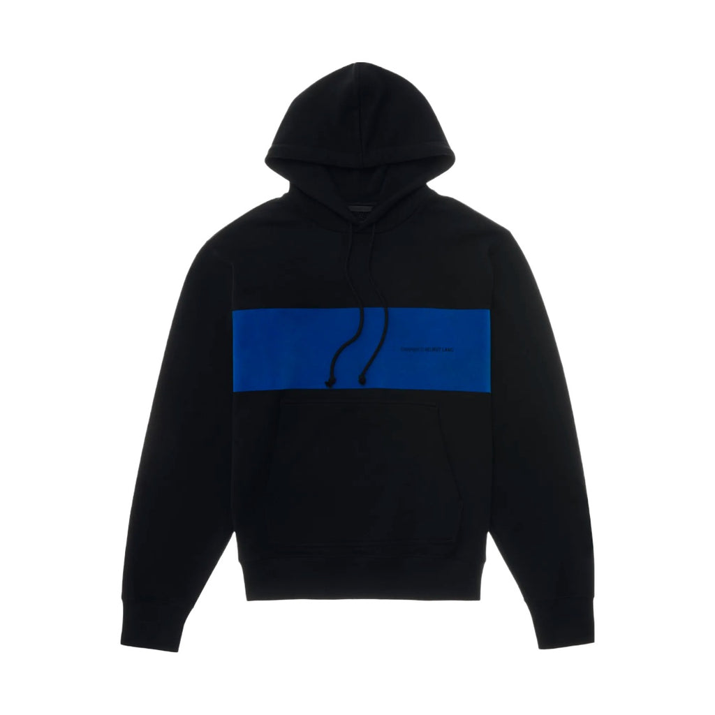 HELMUT LANG FLOCKED HOODIE BLACK Enzo Clothing Store