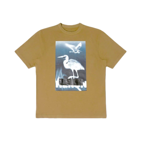 HERON PRESTON CENSORED HERON SS TEE DARK OLIVE WHITE