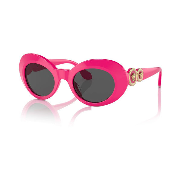 VERSACE DOUBLE MEDUSA OVAL KIDS SUNGLASSES FUCHSIA