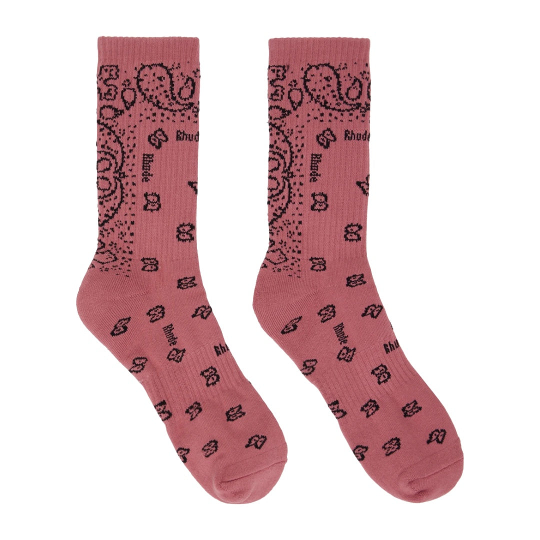 RHUDE BANDANA JAQUARD SOCKS