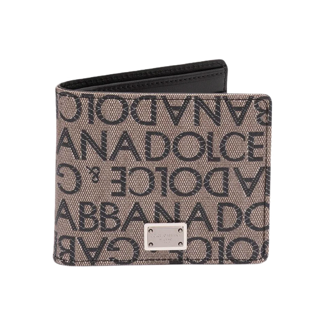 DOLCE & GABBANA BIFOLD WALLET BROWN/BLACK