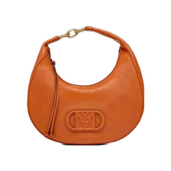 MCM Visetos Calfskin Logo Mode Travia Small Shoulder Bag