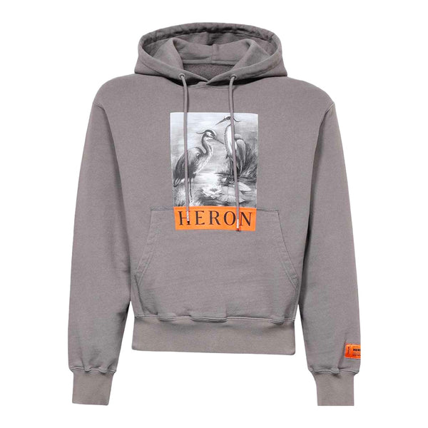 HERON PRESTON BW HOODIE GREY BLACK