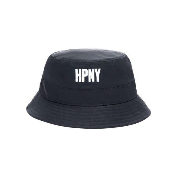 HERON PRESTON HPNY EMB NYLON BUCKET HAT BLACK/WHITE