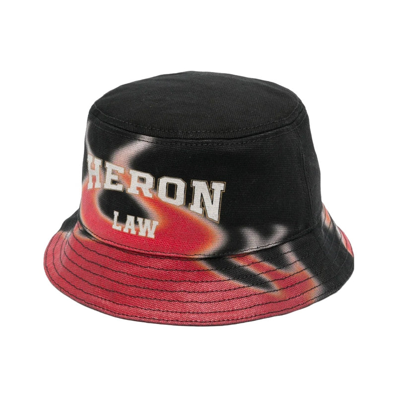 HERON PRESTON FLAMES BUCKET HAT BLACK/RED