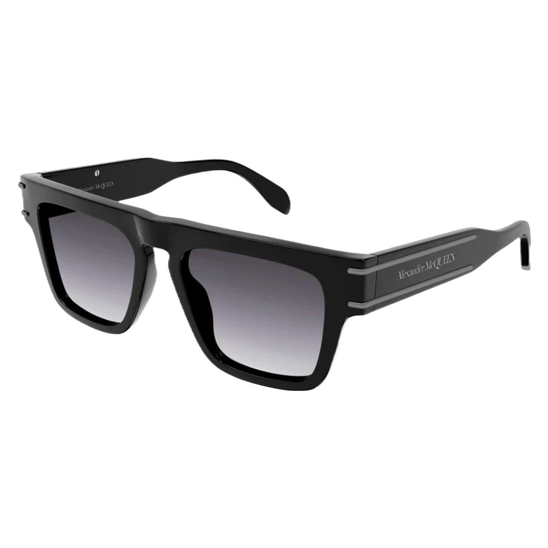 ALEXANDER MCQUEEN SQUARE SUNGLASSES BLACK/GREY