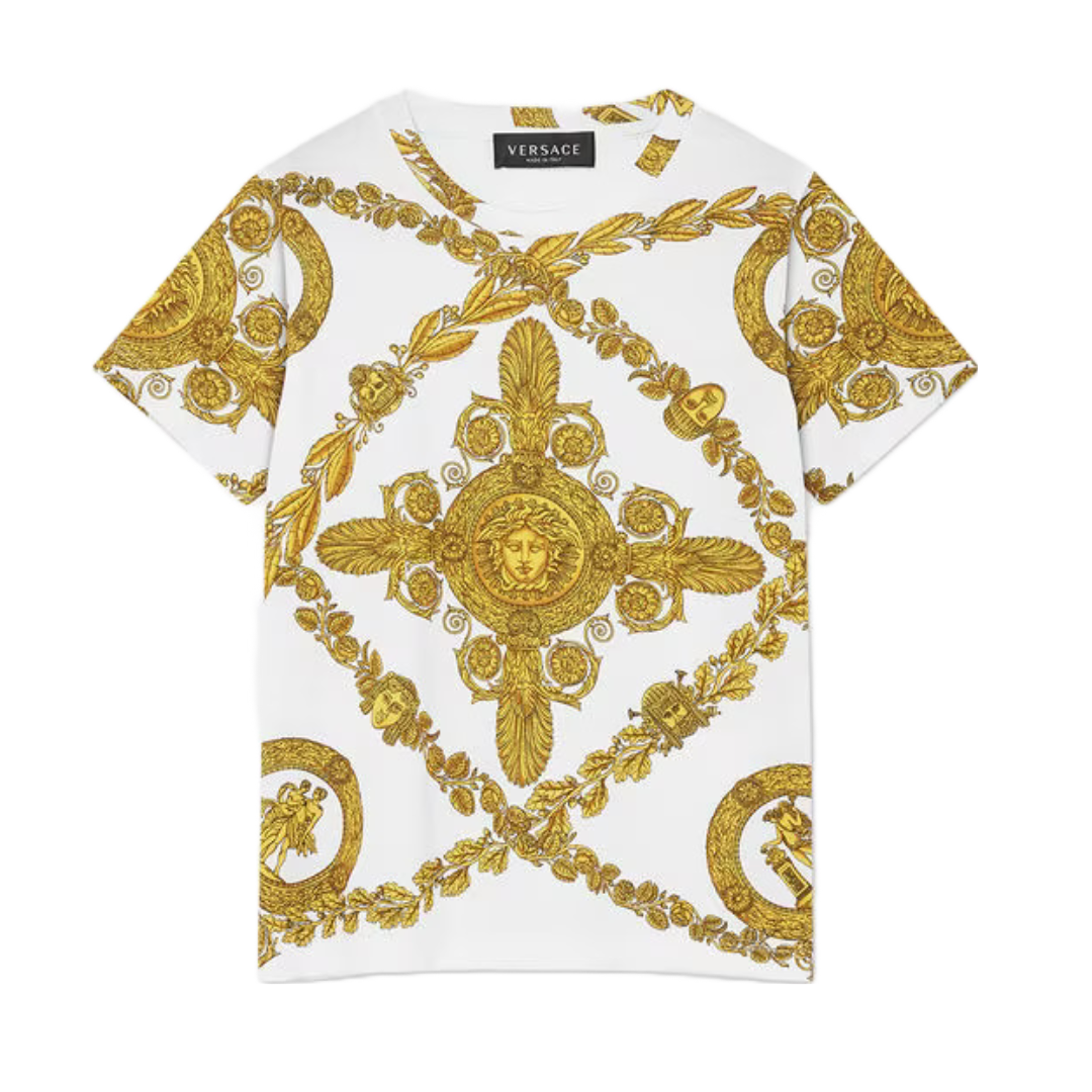 VERSACE MASCHERA BAROQUE BIG KIDS T-SHIRT