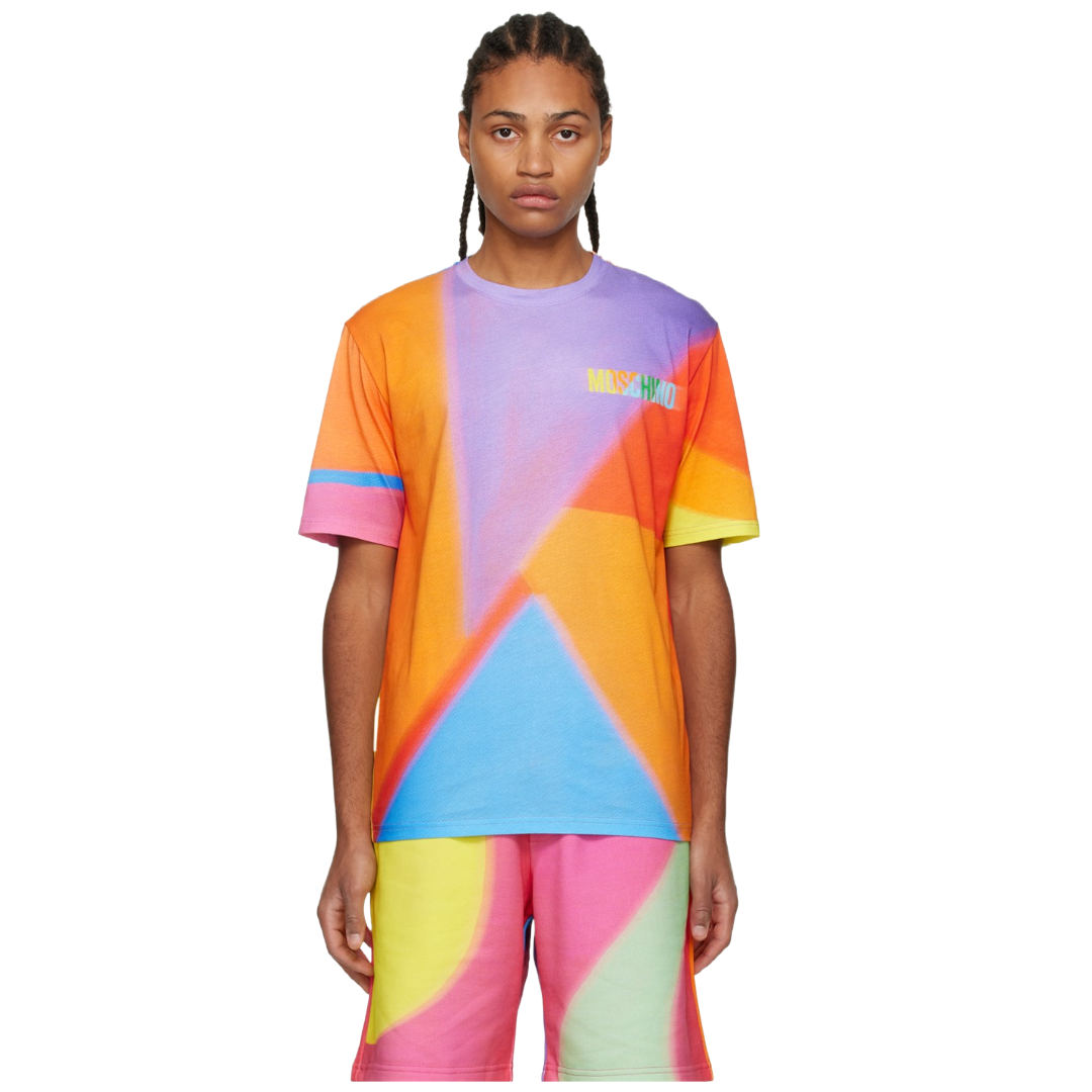 MOSCHINO MULTICOLOR PRINTED TSHIRT