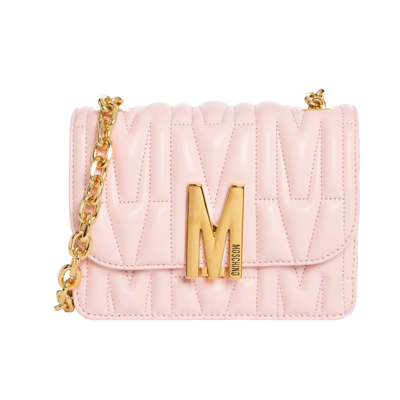 MOSCHINO M QUILTED CROSSBODY BAG