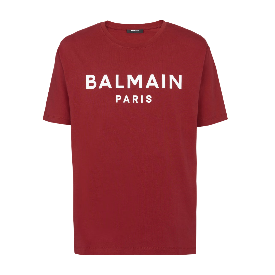 BALMAIN PARIS PRINTED TSHIRT