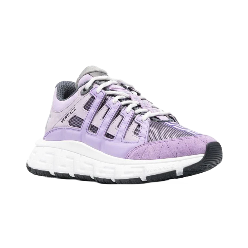 VERSACE WOMENS TRIGRECA SNEAKERS BABY VIOLET Enzo Clothing Store