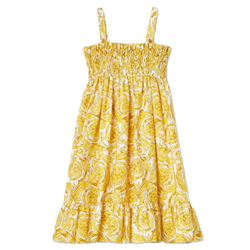 VERSACE BAROCCO BIG KIDS RUCHED DRESS