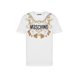 MOSCHINO SARTORIAL LOGO ORGANIC JERSEY T-SHIRT