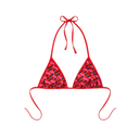VERSACE LA GRECA REVERSIBLE BIKINI TOP PARADE RED/FUCHSIA