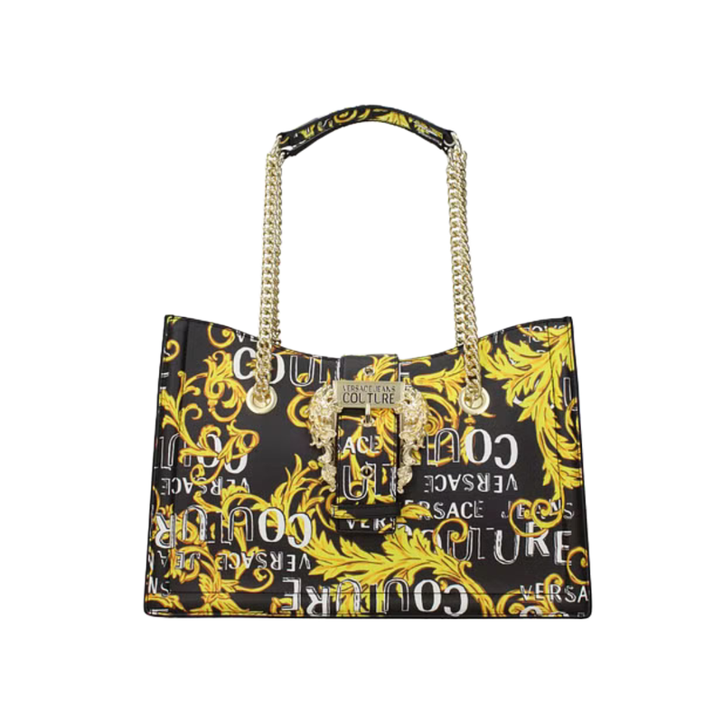 VERSACE JEANS COUTURE BAROQUE PRINT SHOPPING BAG