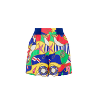 COLLEGIATE FLAG TWILL SHORT MULTICOLOR