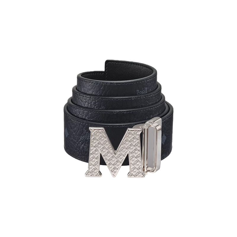 MCM Monogram Belt Bag in Metallic