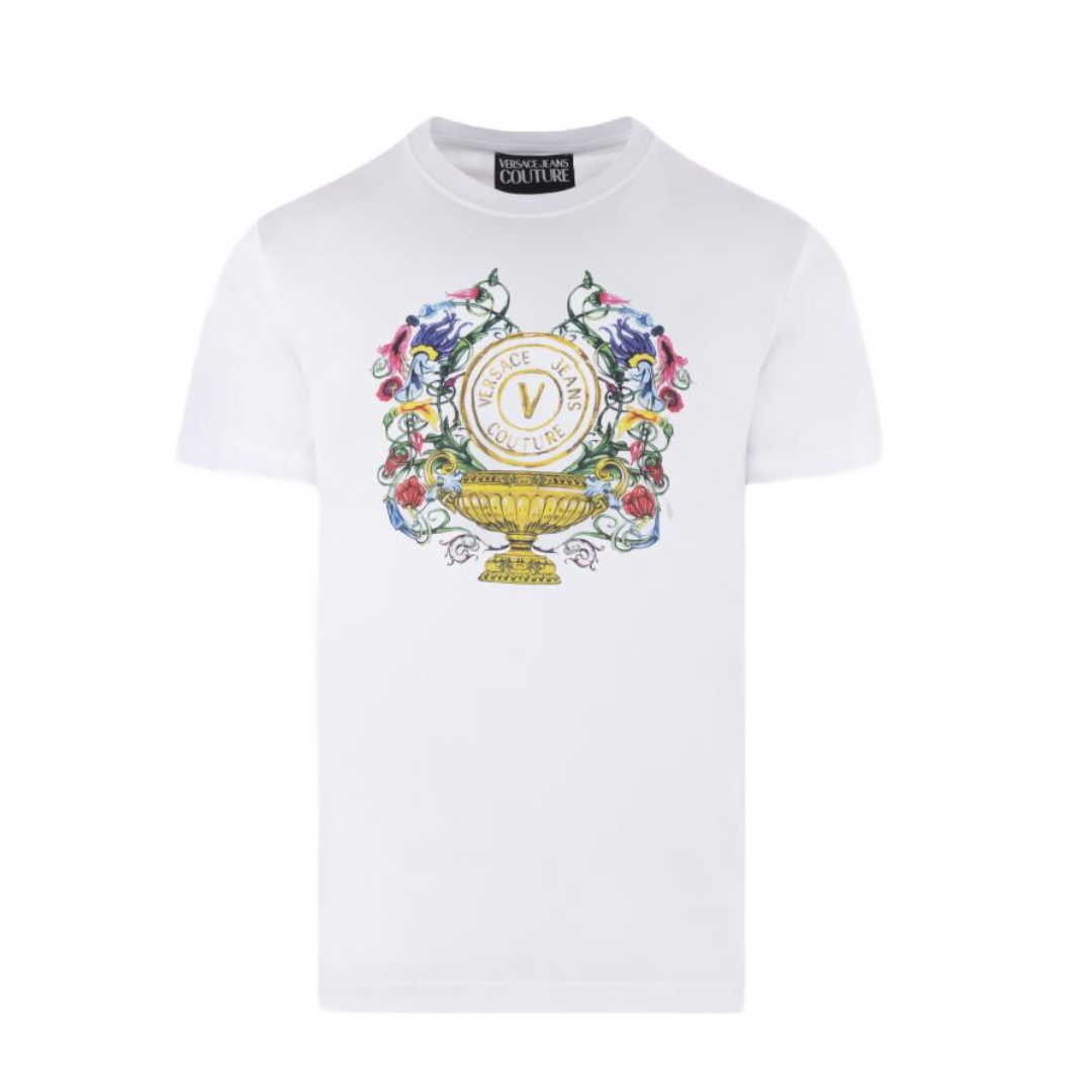 VERSACE JEANS COUTURE V-EMBLEM GARDEN TSHIRT