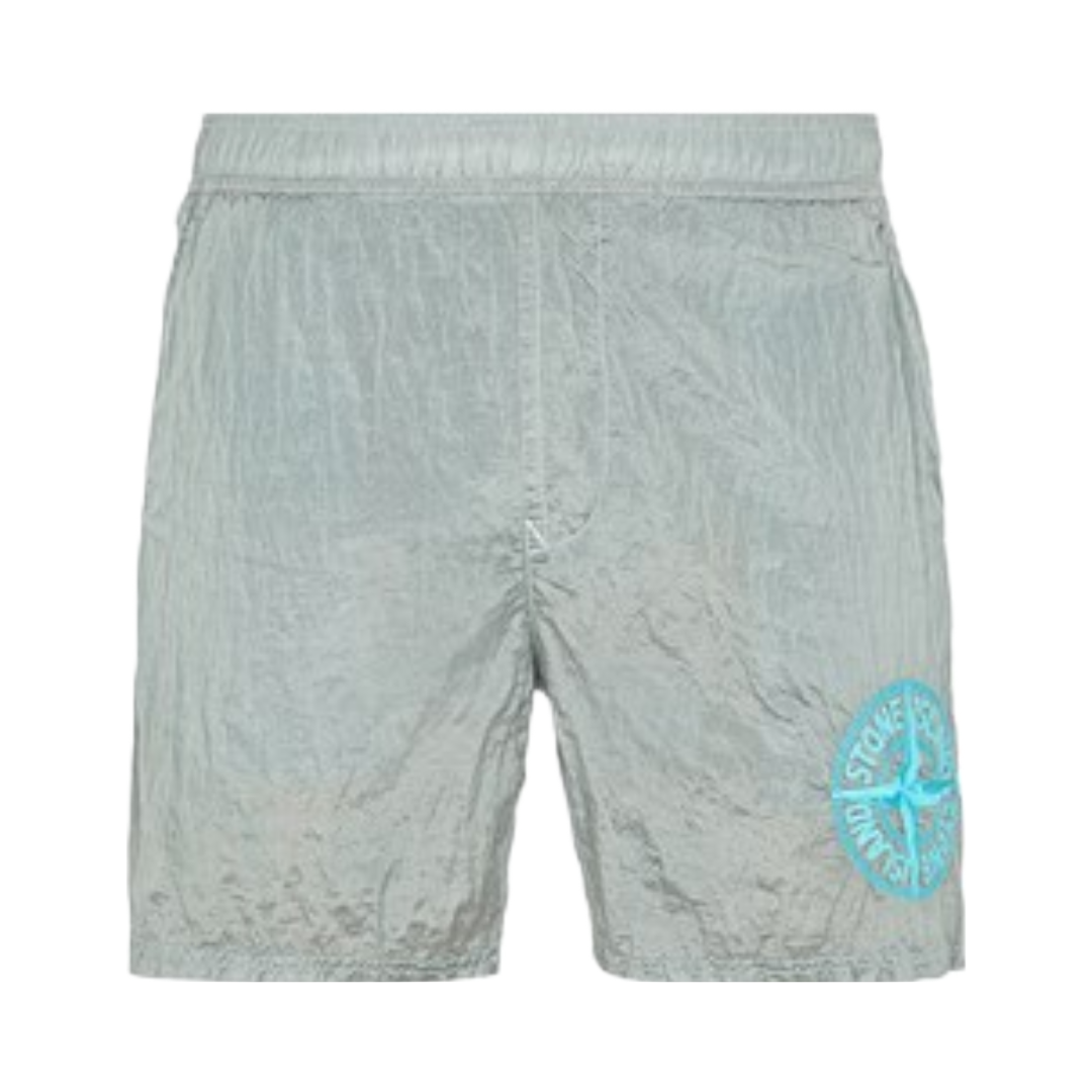 STONE ISLAND B0948 'STITCHES FIVE' EMBROIDERY_NYLON METAL IN ECONYL® REGENERATED NYLON SHORTS