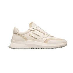 BALLY DEMMY LEATHER SNEAKERS IN WHITE